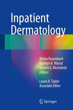 Couverture de l’ouvrage Inpatient Dermatology