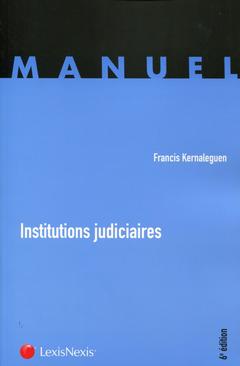 Cover of the book Institutions judiciaires