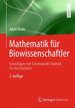 Couverture de l’ouvrage Mathematik für Biowissenschaftler