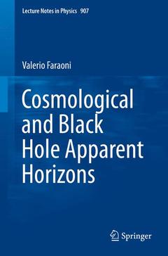 Couverture de l’ouvrage Cosmological and Black Hole Apparent Horizons