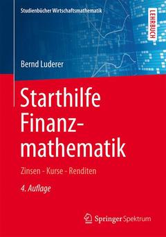Couverture de l’ouvrage Starthilfe Finanzmathematik