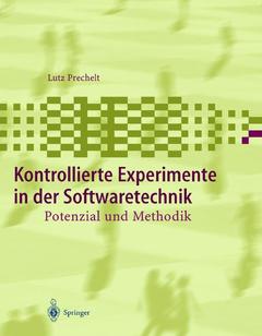 Couverture de l’ouvrage Kontrollierte Experimente in der Softwaretechnik