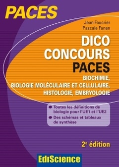 Couverture de l’ouvrage Dico Concours PACES - 2e ed.