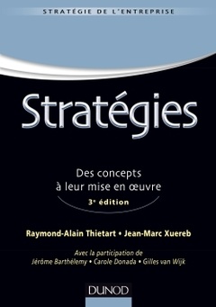 Cover of the book Stratégies - 3e éd - Des concepts à leur mise en oeuvre