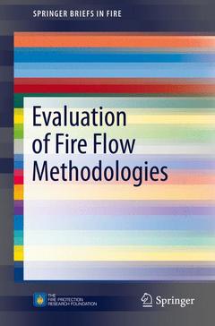Cover of the book Evaluation of Fire Flow Methodologies