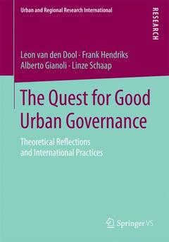 Couverture de l’ouvrage The Quest for Good Urban Governance