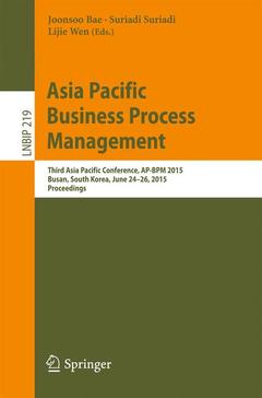 Cover of the book Asia Pacific Business Process Management