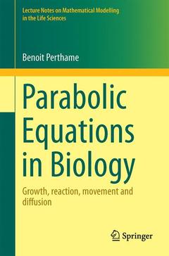 Couverture de l’ouvrage Parabolic Equations in Biology