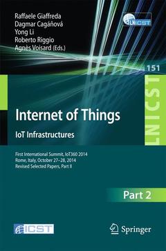 Cover of the book Internet of Things. IoT Infrastructures