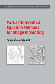 Couverture de l’ouvrage Partial Differential Equation Methods for Image Inpainting