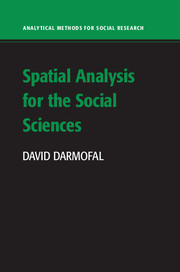 Couverture de l’ouvrage Spatial Analysis for the Social Sciences