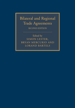 Couverture de l’ouvrage Bilateral and Regional Trade Agreements 2 Volume Set