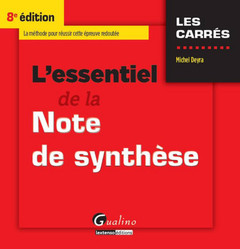 Cover of the book L'essentiel de la note de synthèse 2015-2016