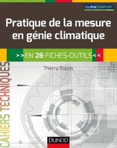 Couverture de l’ouvrage Pratique de la mesure en génie climatique - En 28 fiches-outils