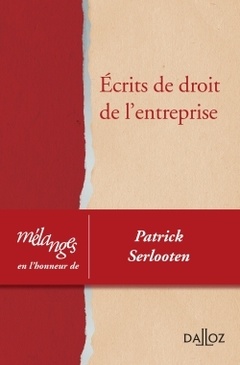 Couverture de l’ouvrage Mélanges en l'honneur de Patrick Serlooten