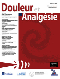 Cover of the book Douleur et Analgésie Vol. 28 N°2 - Juin 2015