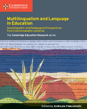 Couverture de l’ouvrage Multilingualism and Language in Education