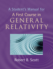 Cover of the book A Student's Manual for A First Course in General Relativity