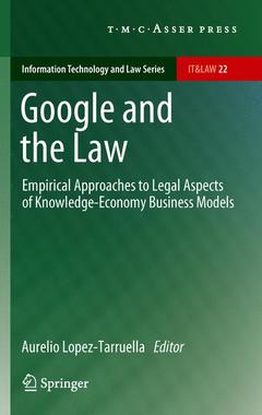 Couverture de l’ouvrage Google and the Law