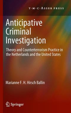 Cover of the book Anticipative Criminal Investigation