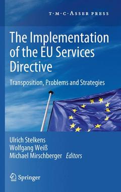 Couverture de l’ouvrage The Implementation of the EU Services Directive