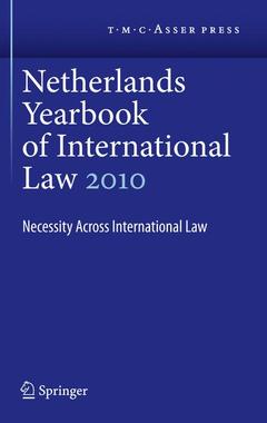 Couverture de l’ouvrage Netherlands Yearbook of International Law Volume 41, 2010