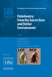 Couverture de l’ouvrage Polarimetry (IAU S305)
