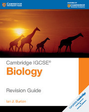 Couverture de l’ouvrage Cambridge IGCSE® Biology Revision Guide