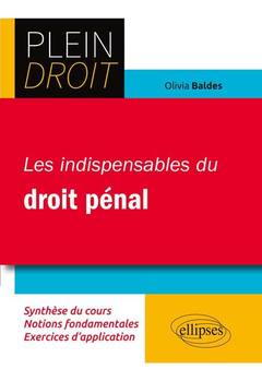 Cover of the book Les indispensables du droit pénal