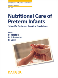 Couverture de l’ouvrage Nutritional Care of Preterm Infants  Scientific Basis and Practical Guidelines