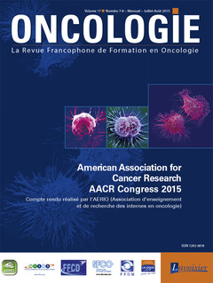 Couverture de l'ouvrage Oncologie Vol. 17 N° 7-8 - Juillet-Août 2015