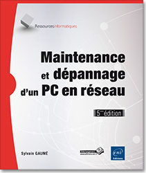 Couverture de l’ouvrage Maintenance et dépannage d'un PC en réseau (5ième édition)
