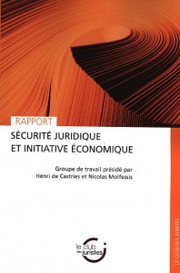 Couverture de l’ouvrage Sécurité juridique et initiative économique