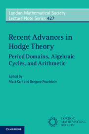 Couverture de l’ouvrage Recent Advances in Hodge Theory