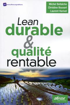Couverture de l’ouvrage Lean durable et qualité rentable