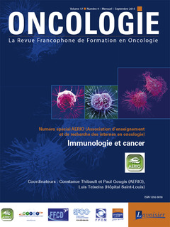 Couverture de l’ouvrage Oncologie Vol. 17 N° 9 - Septembre 2015