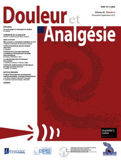 Cover of the book Douleur et Analgésie Vol. 28 N°3 - Septembre 2015