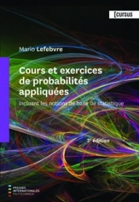 Couverture de l’ouvrage Cours et exercices de probabilités appliquées 