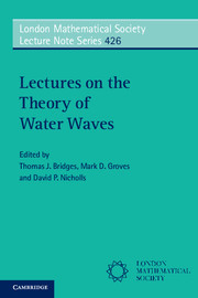 Couverture de l’ouvrage Lectures on the Theory of Water Waves