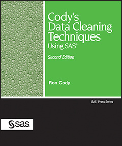 Couverture de l’ouvrage Cody's Data Cleaning Techniques Using SAS