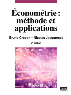 Couverture de l’ouvrage Économétrie : méthodes et applications