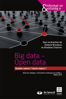 Couverture de l’ouvrage Big data - Open data
