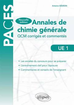 Cover of the book UE1 - Annales de chimie générale