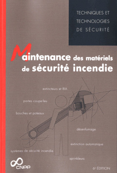 Cover of the book Maintenance des matériels de sécurité incendie