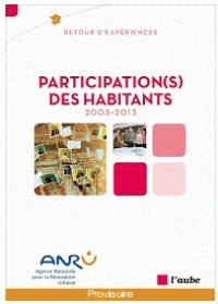 Couverture de l’ouvrage Participation(s) des habitants 2003-2013