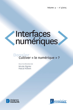 Cover of the book Interfaces numériques Volume 4 N° 3/Septembre-Décembre 2015