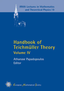 Couverture de l’ouvrage Handbook of Teichmüller Theory, Volume IV