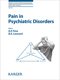 Couverture de l’ouvrage Pain in Psychiatric Disorders