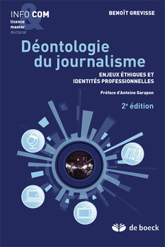 Cover of the book Déontologie du journalisme