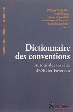 Couverture de l’ouvrage DICTIONNAIRE DES CONVENTIONS